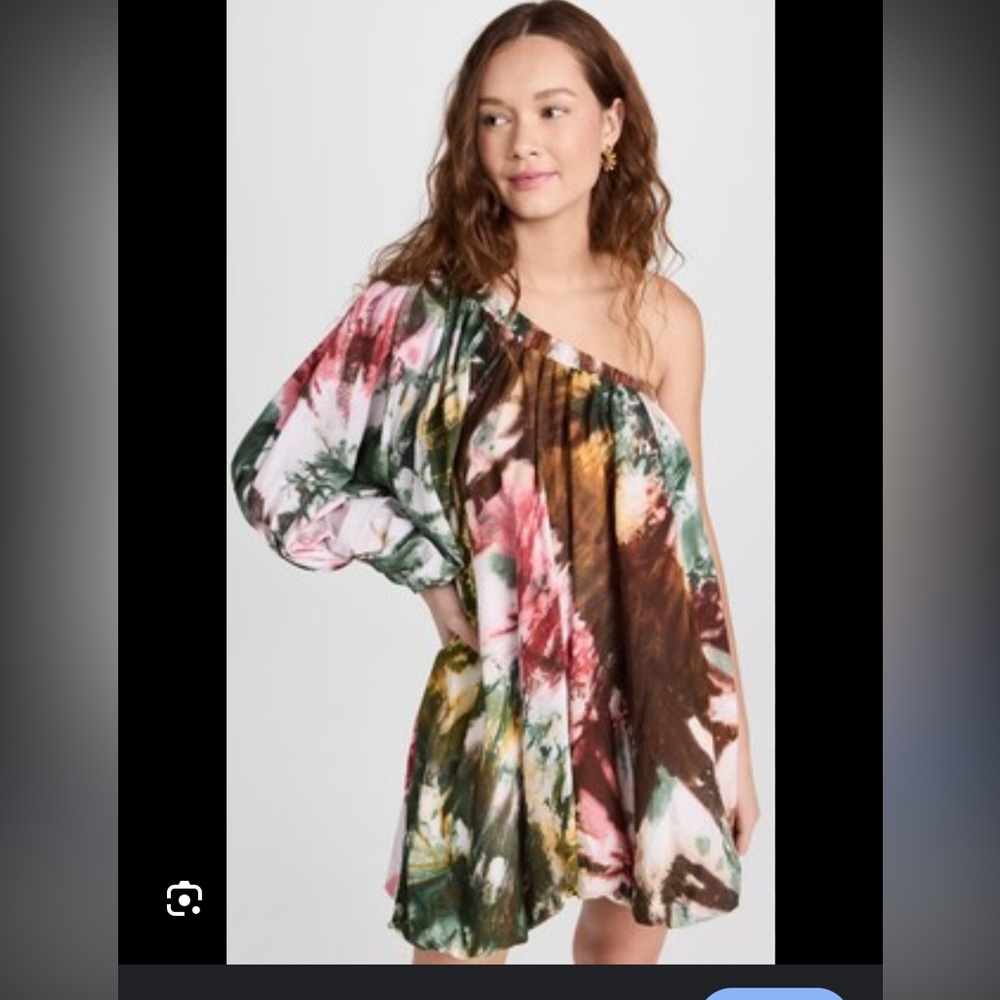 Busayo Adufe One-Shoulder Floral Dress